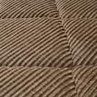 極厚30mmウレタン入り コーデュロイ調ラグ (90×185 ベージュ) 2枚目画像