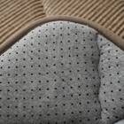 極厚30mmウレタン入り コーデュロイ調ラグ (90×185 ベージュ) 3枚目画像