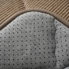 極厚30mmウレタン入り コーデュロイ調ラグ (90×185 ベージュ) 3枚目画像