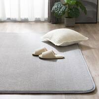 15mmウレタン入り防汚加工+防ダニ加工+防音ジャカード織りラグ(200X240 グレー VK05)