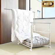 布団干し付き 伸縮押入れ布団収納 頑丈ワゴン【期間限定価格:11/27~1/5まで】