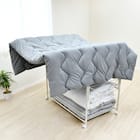 布団干し付き 伸縮押入れ布団収納 頑丈ワゴン(幅111cm) 1枚目画像