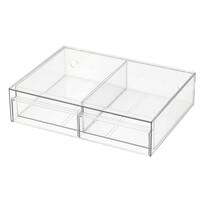 組み合わせできる透明引き出し 2列(3324DD01CL)