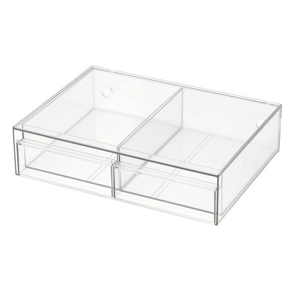 組み合わせできる透明引き出し 2列(3324DD01CL) 1枚目画像