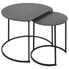 円形テーブル 2点セット(YE01 グレー) 1枚目画像
