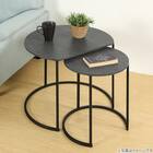 円形テーブル 2点セット(YE01 グレー) 3枚目画像