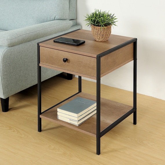 引出し付き サイドテーブル(KP01 MBR) 1枚目画像