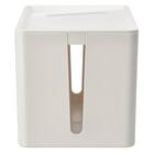 充電ケーブルが落ちない ケーブルストッパーつき ケーブル収納ボックス(DK01 ホワイト) 3枚目画像