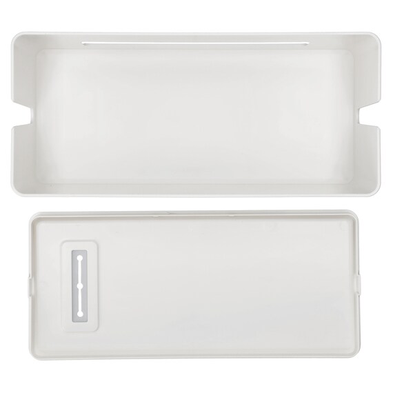 充電ケーブルが落ちない ケーブルストッパーつき ケーブル収納ボックス(DK01 ホワイト) 6枚目画像