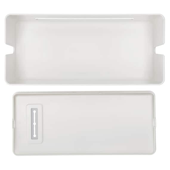 充電ケーブルが落ちない ケーブルストッパーつき ケーブル収納ボックス(DK01 ホワイト) 6枚目画像