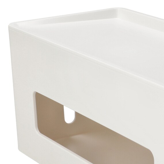 充電ケーブルが落ちない ケーブルストッパーつき ケーブル収納ボックス(DK01 ホワイト) 9枚目画像