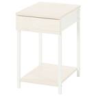 コンセント付き引き出しテーブル(NC01 ホワイトウォッシュ) 1枚目画像