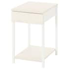 コンセント付き引き出しテーブル(NC01 ホワイトウォッシュ) 1枚目画像