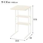 コンセント付きサイドテーブル(NC02 ホワイトウォッシュ) 2枚目画像