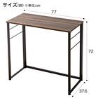 折りたたみデスクNポルダチェアセット (ミドルブラウン) 7枚目画像