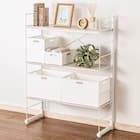 ワイヤーシェルフ NP ミドルタイプ(幅80cm ホワイトウォッシュ) 1枚目画像