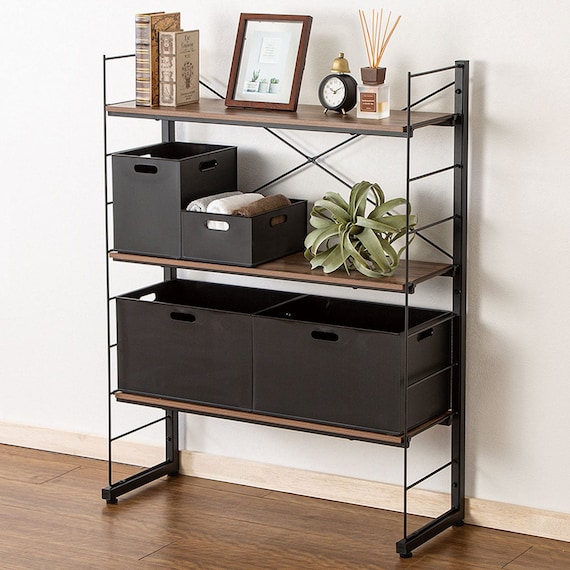 ワイヤーシェルフ NP ミドルタイプ(幅80cm ミドルブラウン) 1枚目画像