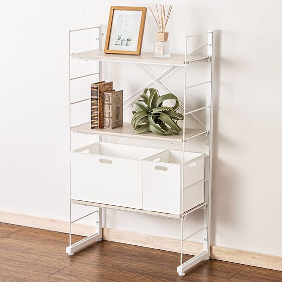 ワイヤーシェルフ NP ミドルタイプ(幅60cm ホワイトウォッシュ) 1枚目画像