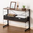 ワイヤーシェルフ NP ロータイプ(幅80cm ミドルブラウン) 1枚目画像