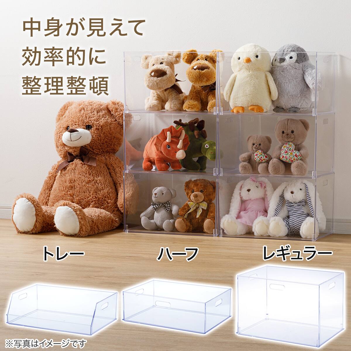 見える まとまる 透明収納ケース レギュラー | ニトリネット【公式