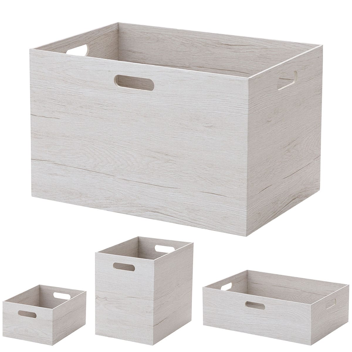 ニトリ 籐 木製収納ボックス 2個セット ニトリ 籐 木製収納ボックス 2