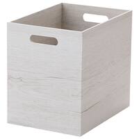 木目調ボックス 縦ハーフ ホワイトウォッシュ (NN01)