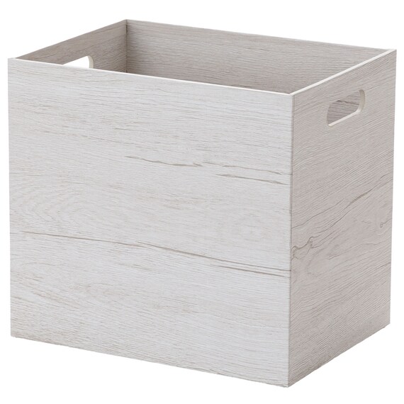 木目調ボックス 縦ハーフ ホワイトウォッシュ (NN01) 3枚目画像