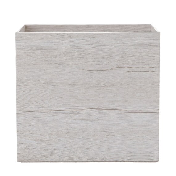 木目調ボックス 縦ハーフ ホワイトウォッシュ (NN01) 4枚目画像