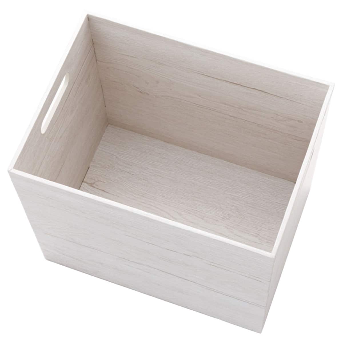 木目調ボックス 縦ハーフ ホワイトウォッシュ (NN01) | ニトリネット