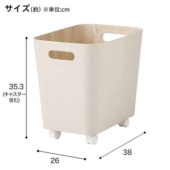 収納BOX(DH3N3038 ベージュ) 5枚目画像