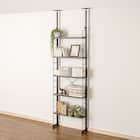 突っ張り壁面収納Nポルダ スリムタイプ (幅60cm ミドルブラウン) 1枚目画像