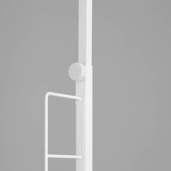 【Nポルダスリム用】棚板なし追加サイドパーツ(幅60cm用 ホワイト) 4枚目画像