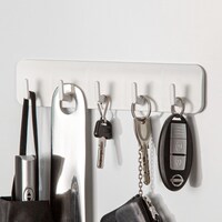 マグネット5連フック (ホワイト)