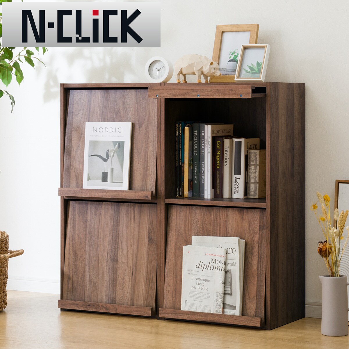 フラップ扉本棚 ニトリ