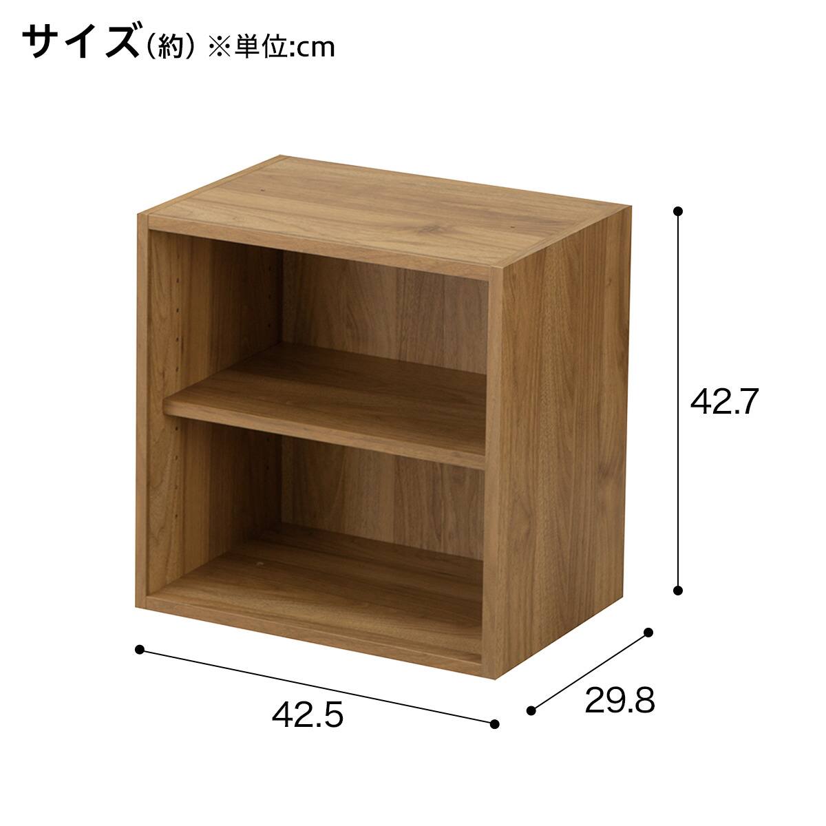 簡単組立て Nクリック ボックス レギュラー1段 棚付き (ライトブラウン 簡単組立て Nクリック ボックス レギュラー1段 棚付き (ライトブラウン