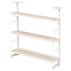 幅60cm 突っ張りカウンター下収納Nポルダ薄型 ホワイトウォッシュ 1枚目画像