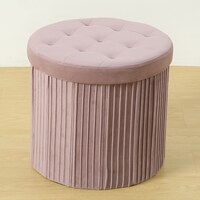 収納になる折り畳みスツール(ローズ DH)