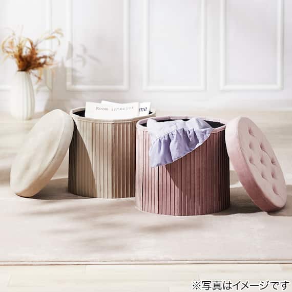 収納になる折り畳みスツール(モカ DH) 2枚目画像