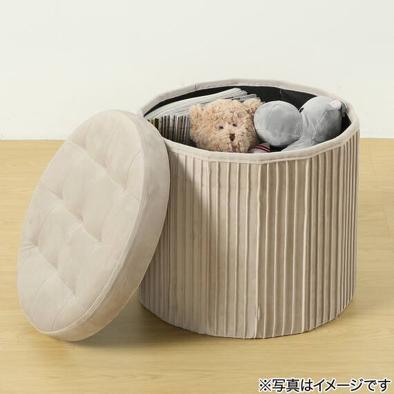 収納になる折り畳みスツール(モカ DH) 3枚目画像