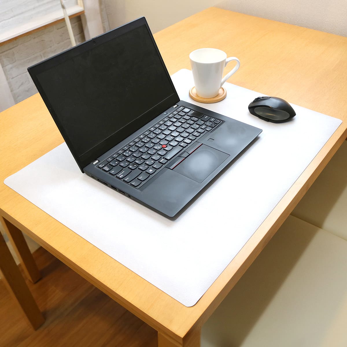 レザー調デスクマット (45×58cm ライトグレー) | ニトリネット【公式