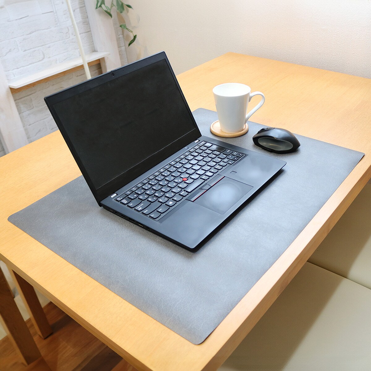 レザー調デスクマット (45×58cm グレー) | ニトリネット【公式】 家具