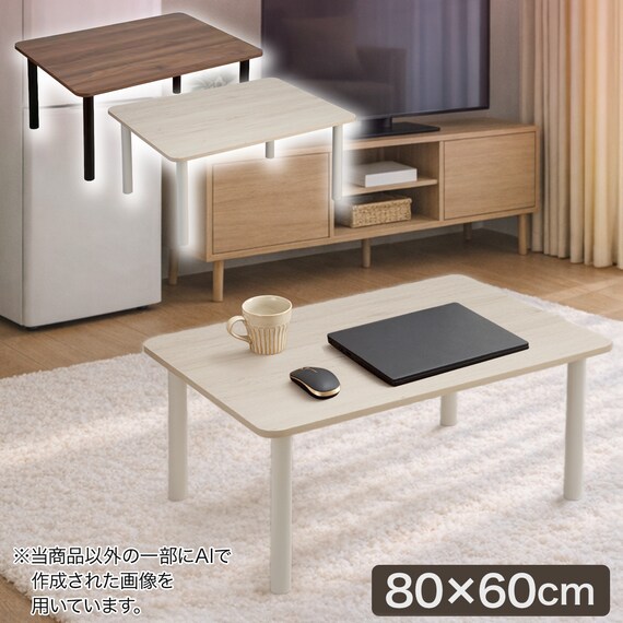 ローテーブル ホワイトウォッシュ (NS8060) 2枚目画像