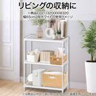 (幅85cm) リビングに馴染んで連結もできるメッシュスチールラック (STメッシュ) 4段 ブラック 10枚目画像