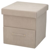 引き出し付き折りたたみスツール(モカ DH02)