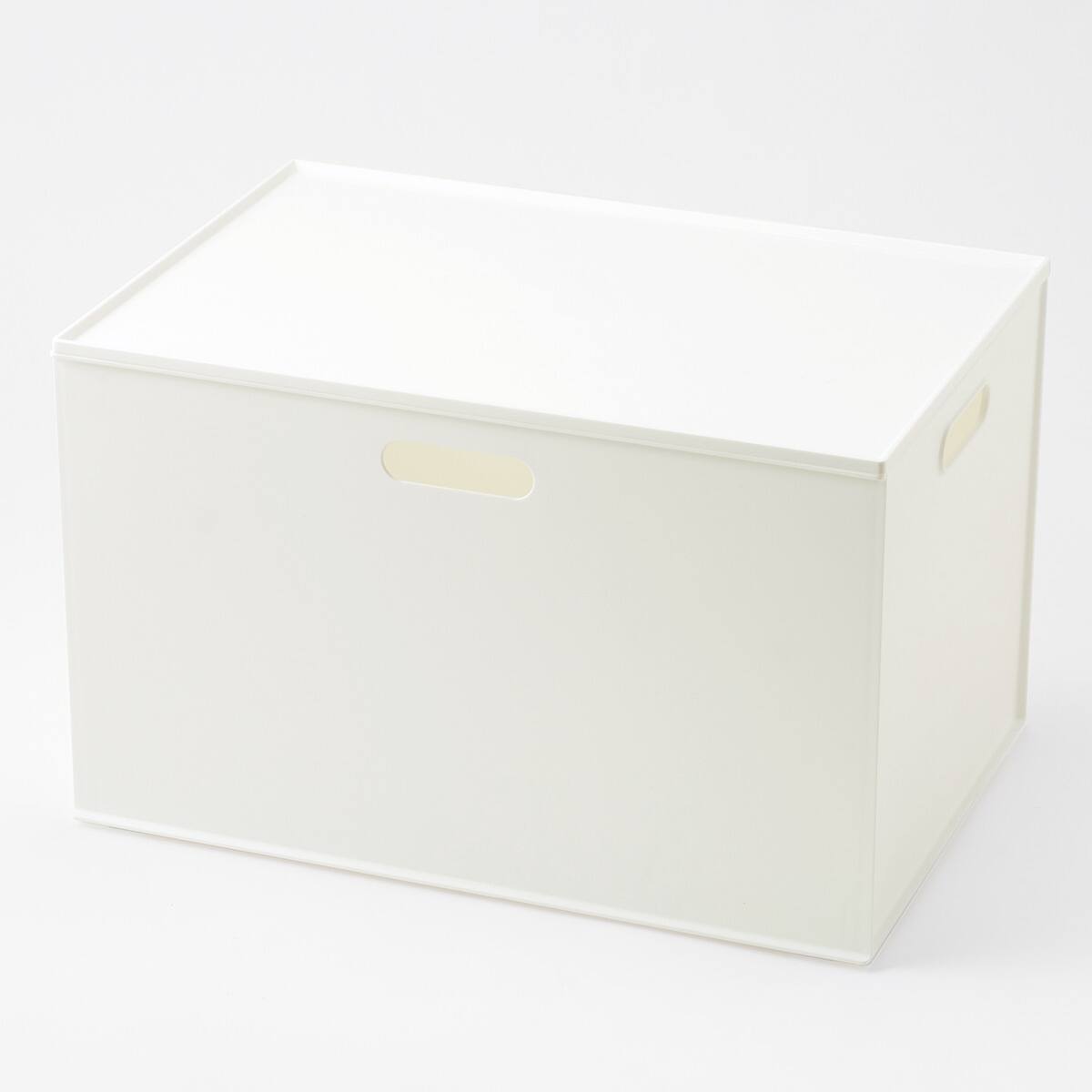 ふた付きセット】バスケット Nインボックス2 たて型ハーフ ホワイト