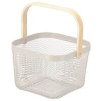 ハンドルバスケット(正方形 モカ)