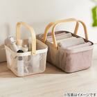 ハンドルバスケット(正方形 モカ) 2枚目画像