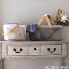 ハンドルバスケット(正方形 モカ) 3枚目画像