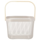 ハンドルバスケット(正方形 モカ) 5枚目画像