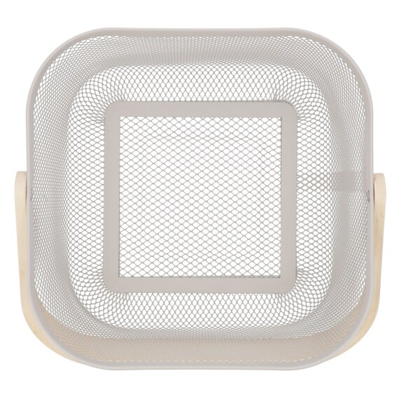 ハンドルバスケット(正方形 モカ) 6枚目画像